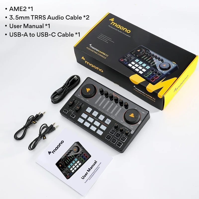 MAONO AME2 CONSOLE PORTATILE PER STREAMING LIVE E PODCAST