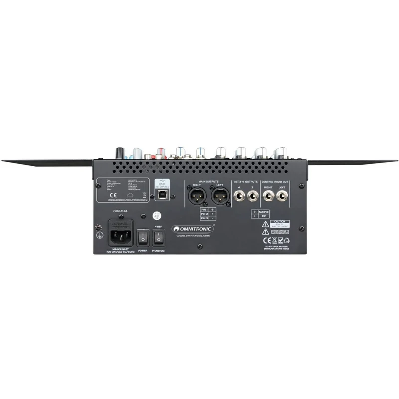 OMNITRONIC LMC-1422FX USB Mixer DJ con EQ ed FX