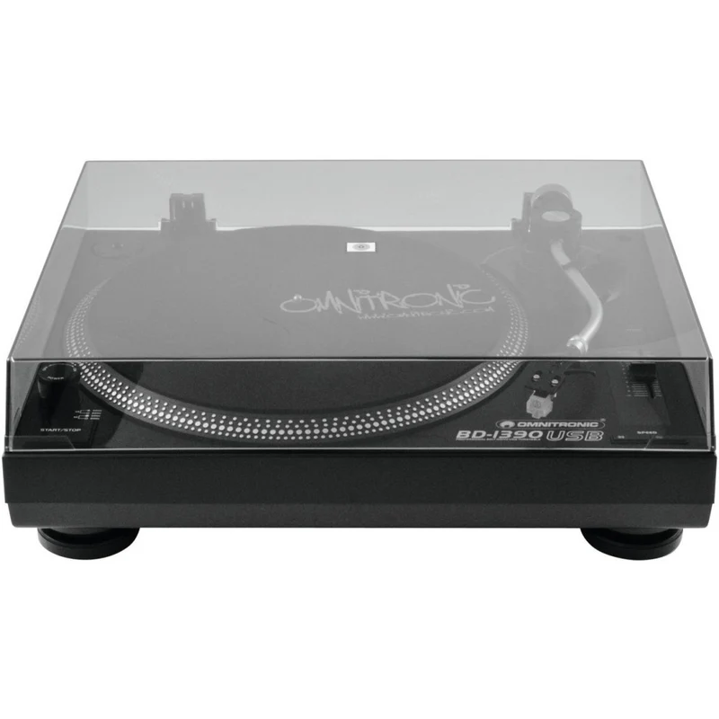OMNITRONIC BD-1390 USB Giradischi da dj a trasmissione a cinghia