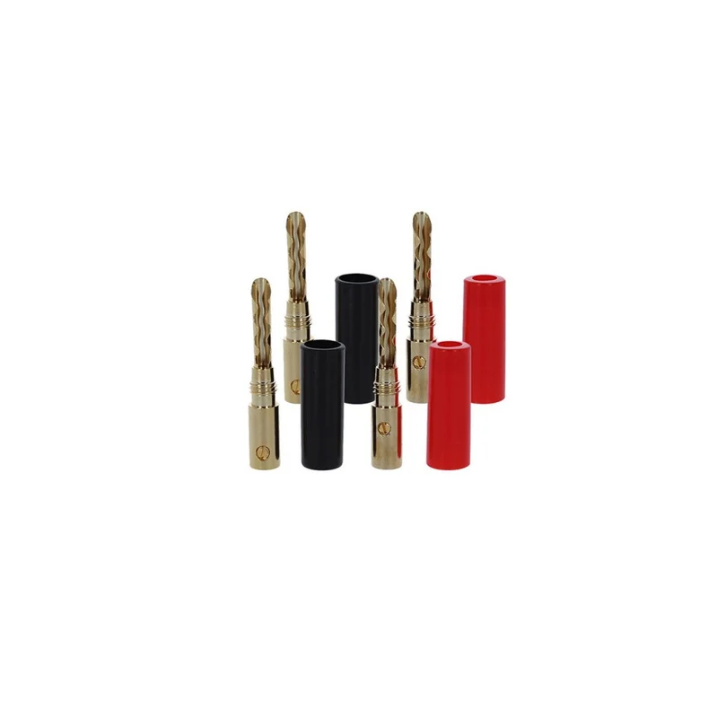 Enova Hifi Metal and plastic banana plugs, pack of 4