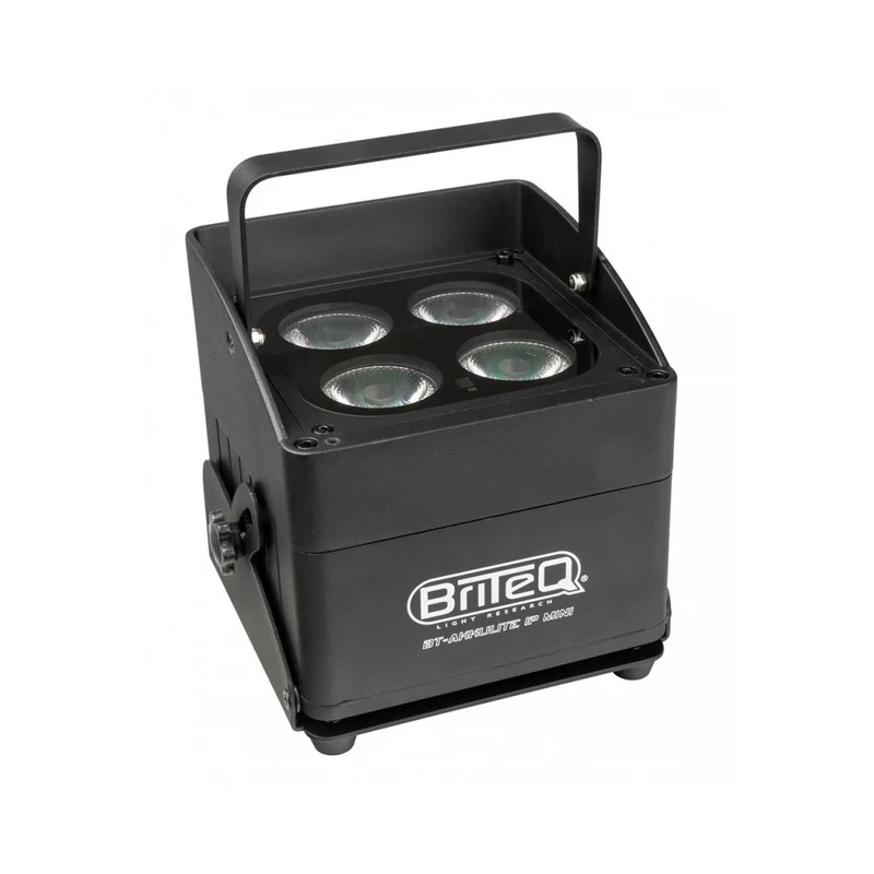 Briteq BT-AKKULITE IP MINI Faro a Batteria con 4 x 5-in-1 Led RGBWA IP65