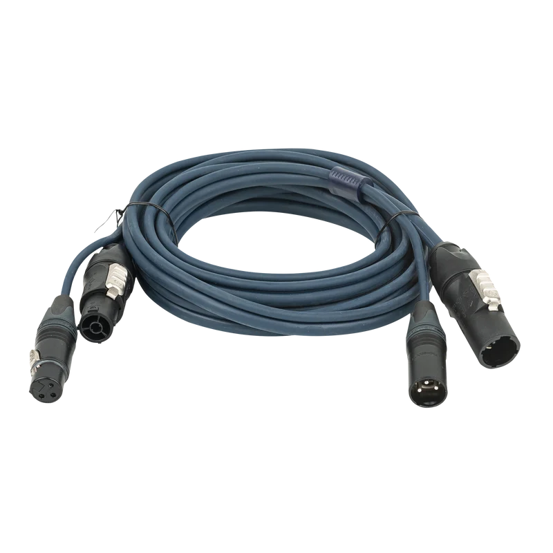 DAP FP-13 Hybrid Cable - powerCON TRUE1 & 3-pin XLR - DMX / Power 6 m 6 m - blu