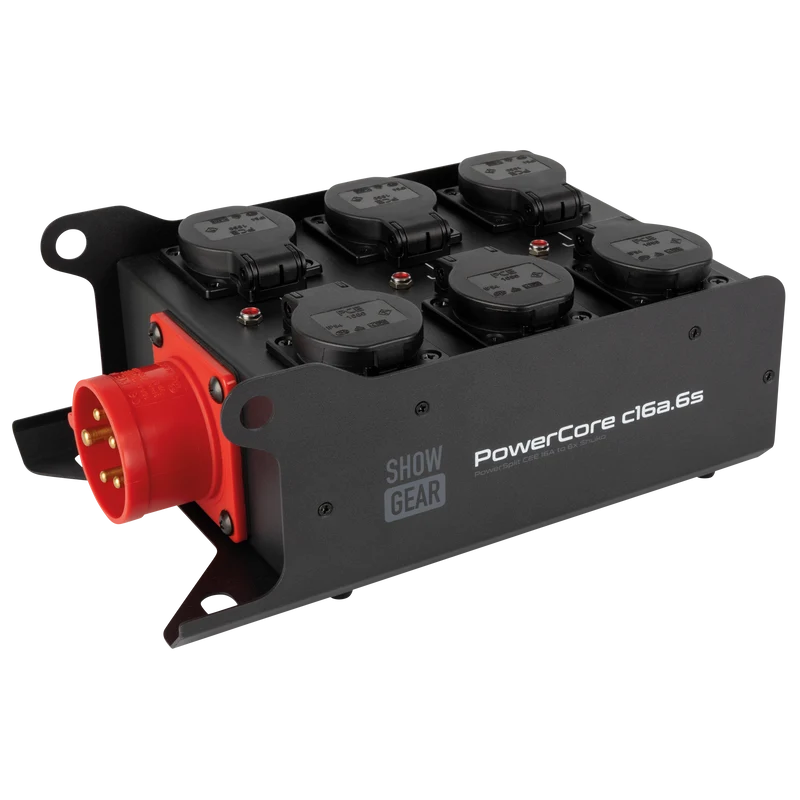 SHOWGEAR PowerCore c16a.6s 6x Schuko - 1x CEE 16 A (5P)