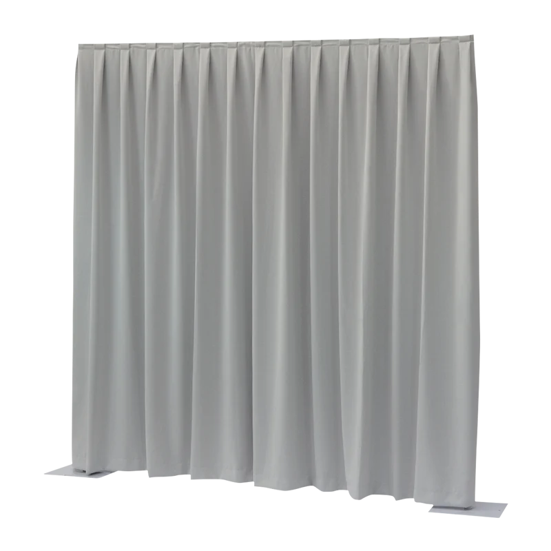 WENTEX P&D Curtain Dimout 7.67 oz/yd² (USA) Light Grey - 11' x 10' (W x H) - pleated Colore grigio chiaro - 11' x 10' (L x H) - plissettato