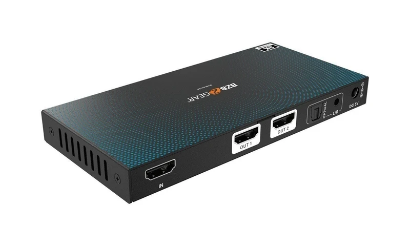Bzbgear BG-8K-DA12A 1x2 8k hdmi splitter scaler hdr