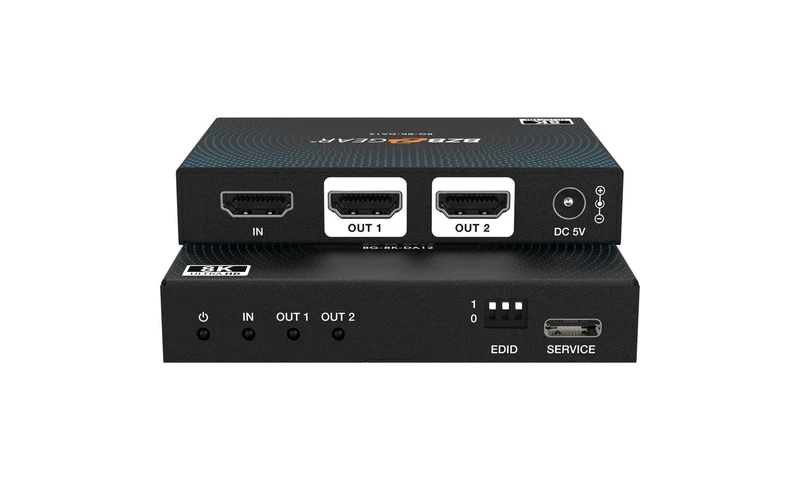 Bzbgear BG-8K-DA12 1x2 8k uhd hdmi 2.1 splitter con autodownscaling 8k60/4k120