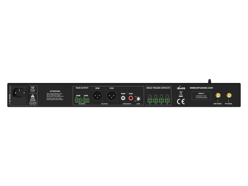 INTUSONIC NSA52 Media Player a 5 sorgenti con DAB+