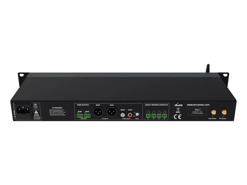 INTUSONIC NSA52 Media Player a 5 sorgenti con DAB+