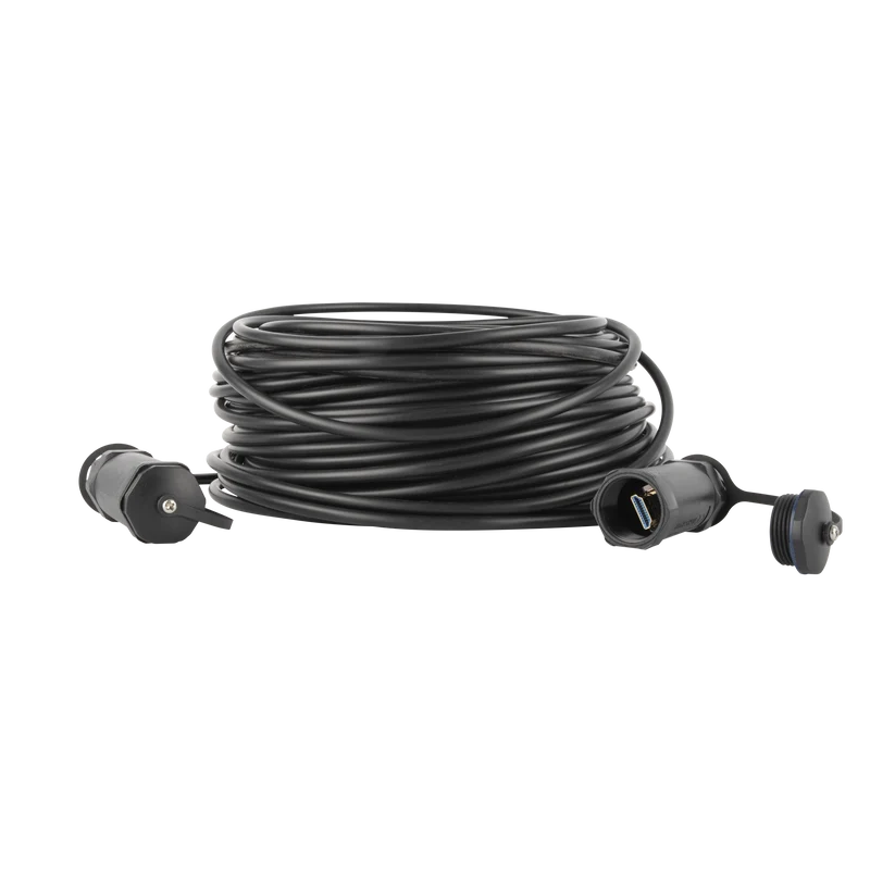 DAP Armoured HDMI 2.1 AOC 8K Fibre Cable 30 m - Armoured - gold plated 30 m - Armato - placcato oro