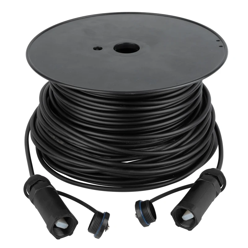 DAP Armoured HDMI 2.1 AOC 8K Fibre Cable 100 m - Armoured - gold plated 100 m - Armato - placcato oro