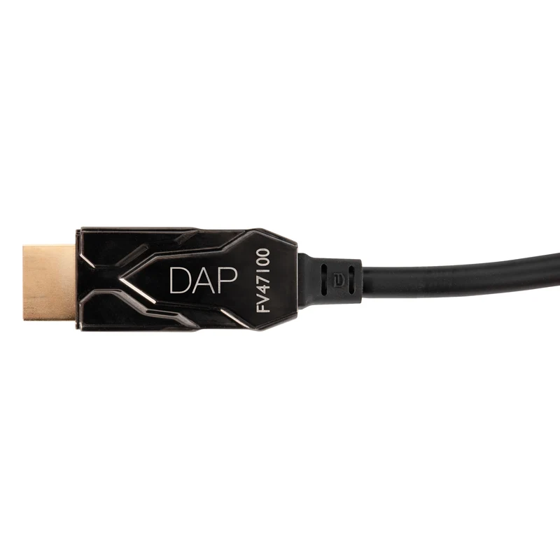 DAP Armoured HDMI 2.1 AOC 8K Fibre Cable 100 m - Armoured - gold plated 100 m - Armato - placcato oro