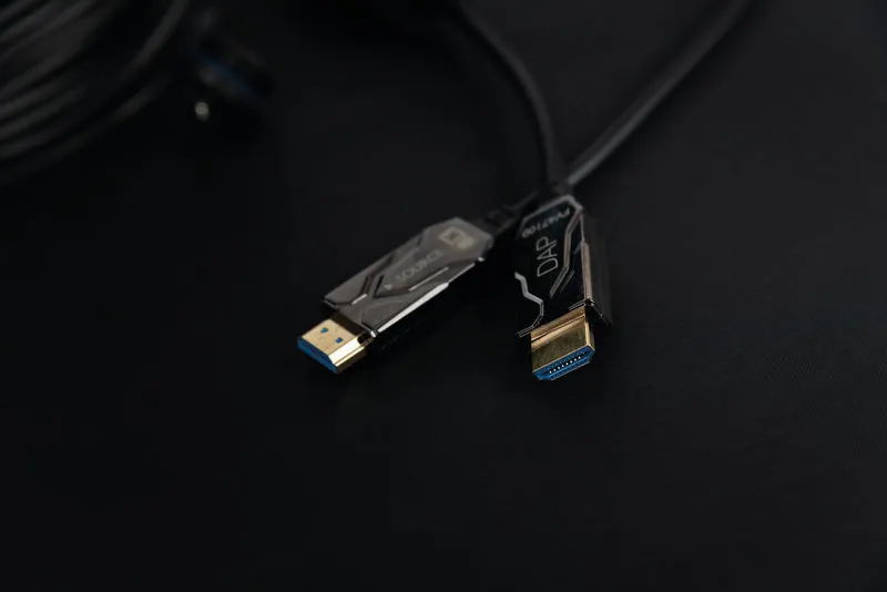 DAP Armoured HDMI 2.1 AOC 8K Fibre Cable 100 m - Armoured - gold plated 100 m - Armato - placcato oro