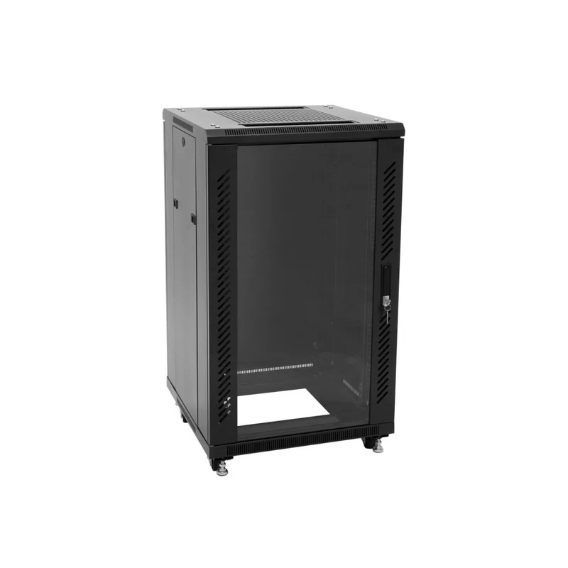 ROADINGER SSC-16 Armadio in Acciaio con Porta in Vetro 16U
