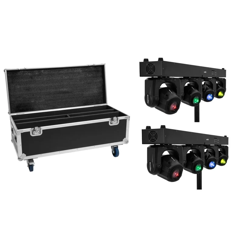 EUROLITE Set 2x LED TMH Bar S120 + Case with wheels