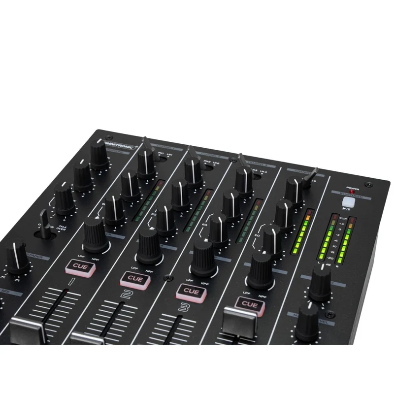OMNITRONIC PM-404F Mixer DJ a 4 canali con Filtro e Bluetooth