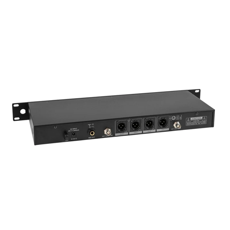 OMNITRONIC UHF-604 Sistema Microfonico Wireless a 4 canali 520-554 MHz