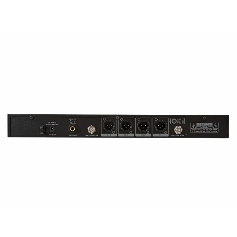 OMNITRONIC UHF-604 Sistema Microfonico Wireless a 4 canali 520-554 MHz