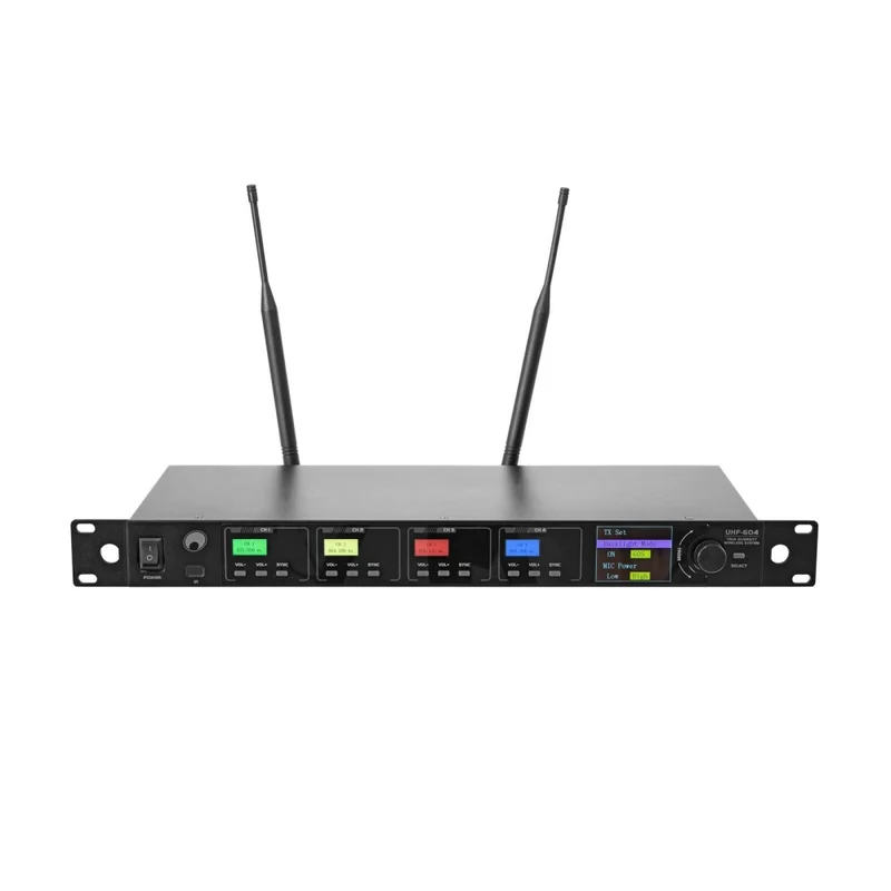 OMNITRONIC UHF-604 Sistema Microfonico Wireless a 4 canali 520-554 MHz