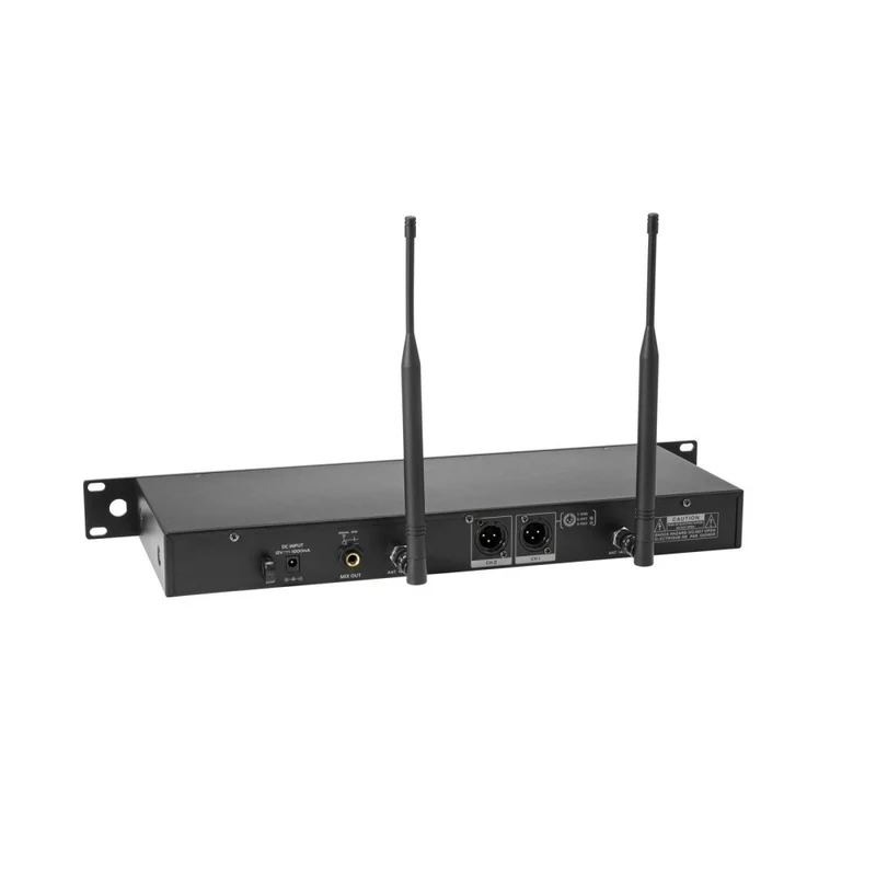 OMNITRONIC UHF-602 Sistema Microfonico Wireless a 2 canali 520-554 MHz