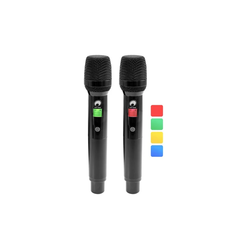 OMNITRONIC UHF-602 Sistema Microfonico Wireless a 2 canali 520-554 MHz