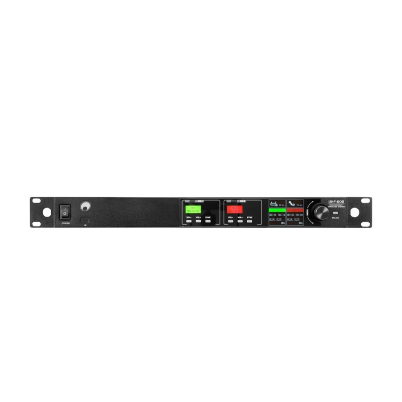 OMNITRONIC UHF-602 Sistema Microfonico Wireless a 2 canali 520-554 MHz