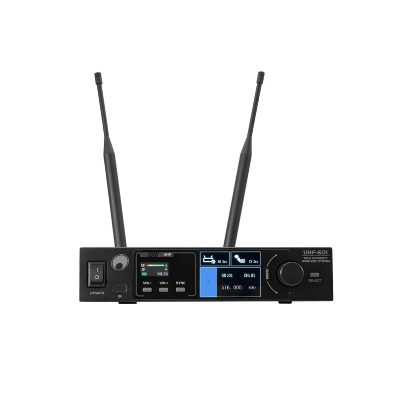 OMNITRONIC UHF-601 Sistema Microfonico Wireless a 1 canale 520-554 MHz
