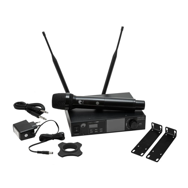 OMNITRONIC UHF-601 Sistema Microfonico Wireless a 1 canale 520-554 MHz