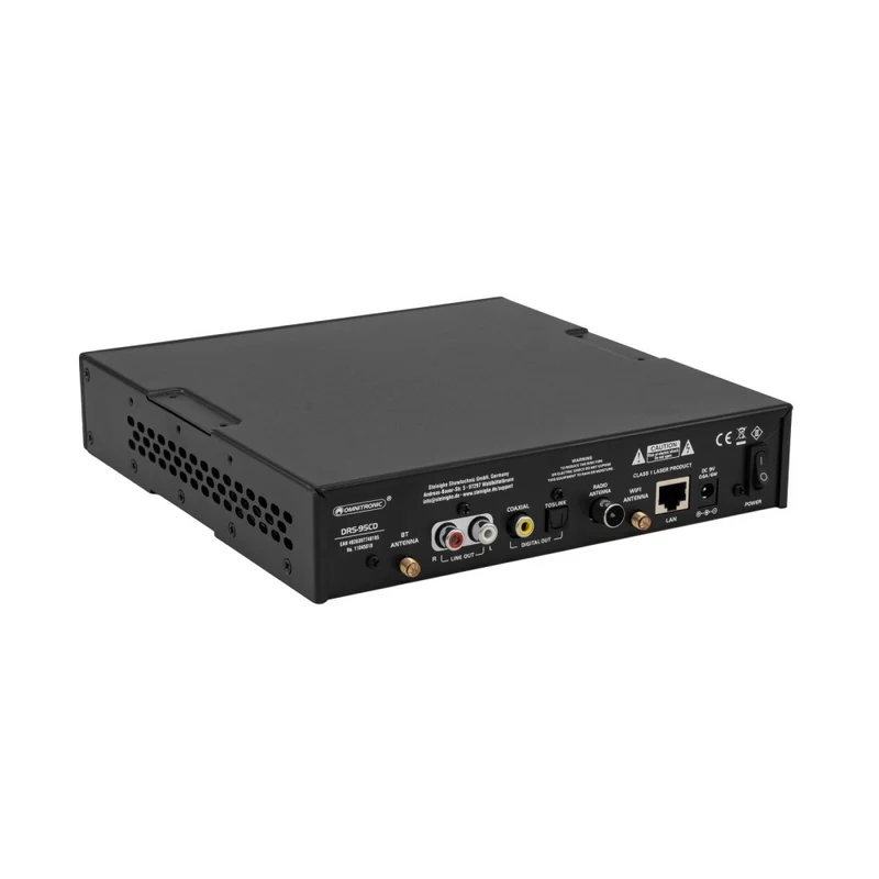 OMNITRONIC DRS-95CD Radio Internet con DAB+, Bluetooth e Lettore CD