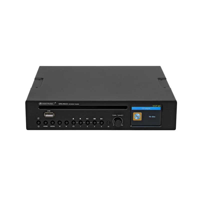 OMNITRONIC DRS-95CD Radio Internet con DAB+, Bluetooth e Lettore CD