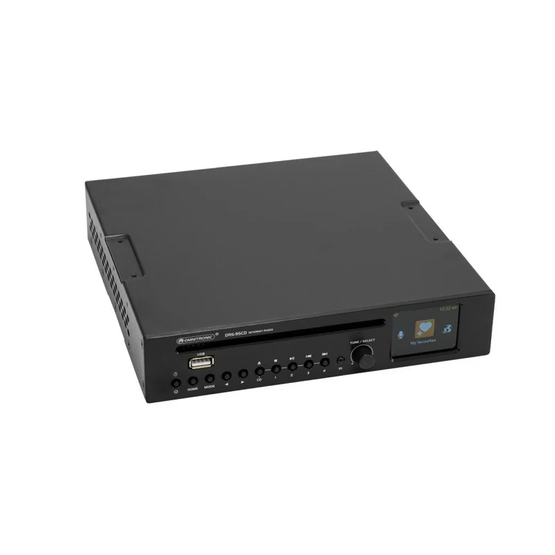 OMNITRONIC DRS-95CD Radio Internet con DAB+, Bluetooth e Lettore CD