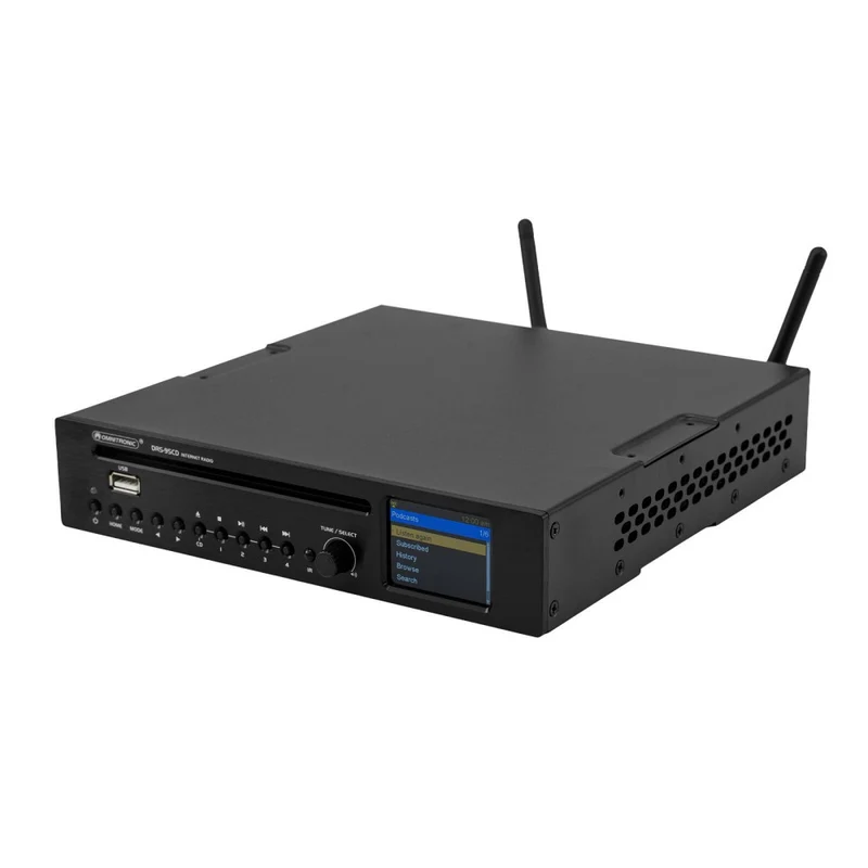 OMNITRONIC DRS-95CD Radio Internet con DAB+, Bluetooth e Lettore CD
