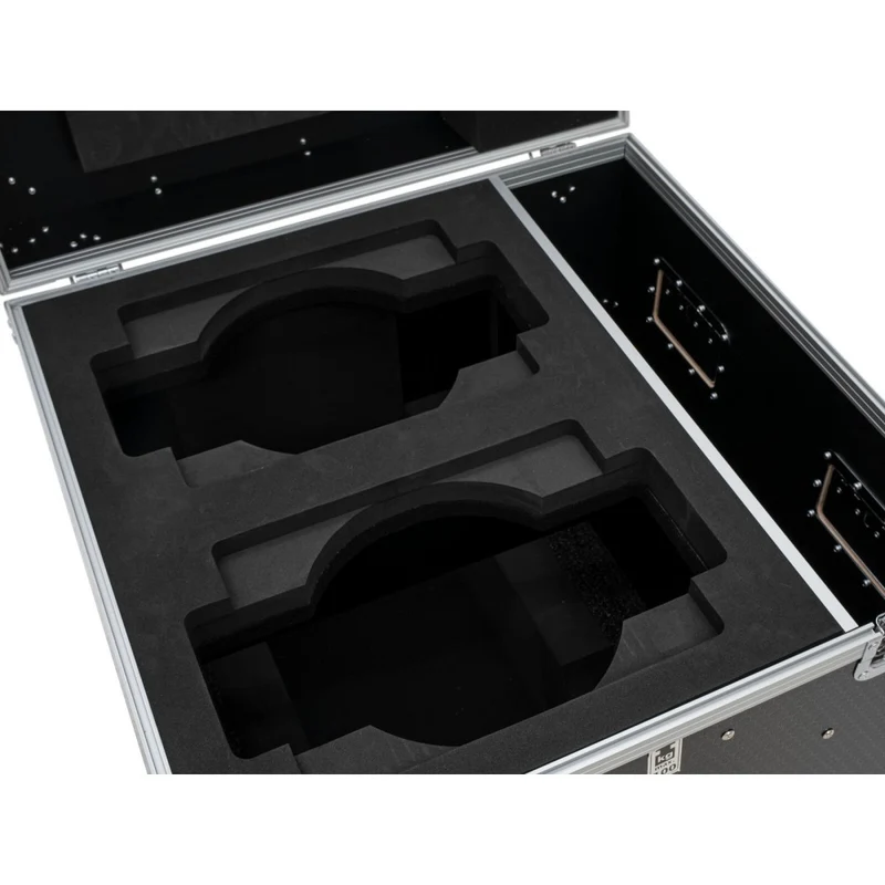 ROADINGER Flightcase PRO 2x IP TMH-W285 with wheels