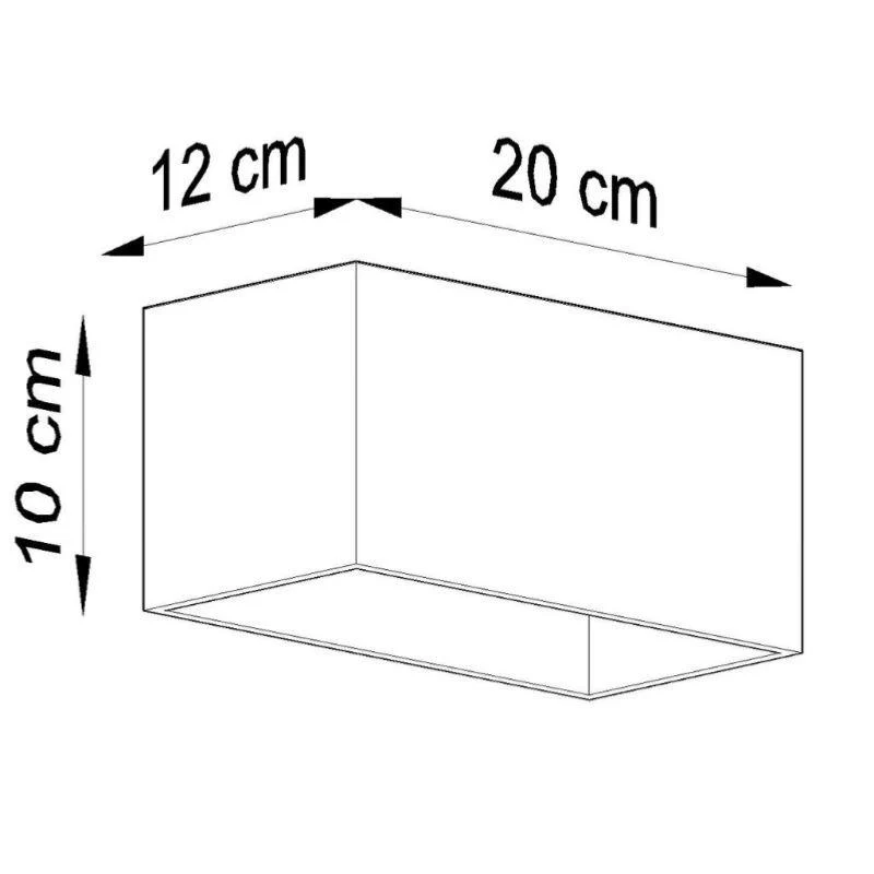 Applique Murale Rectangulaire Blanc pour 2 Ampoules G9