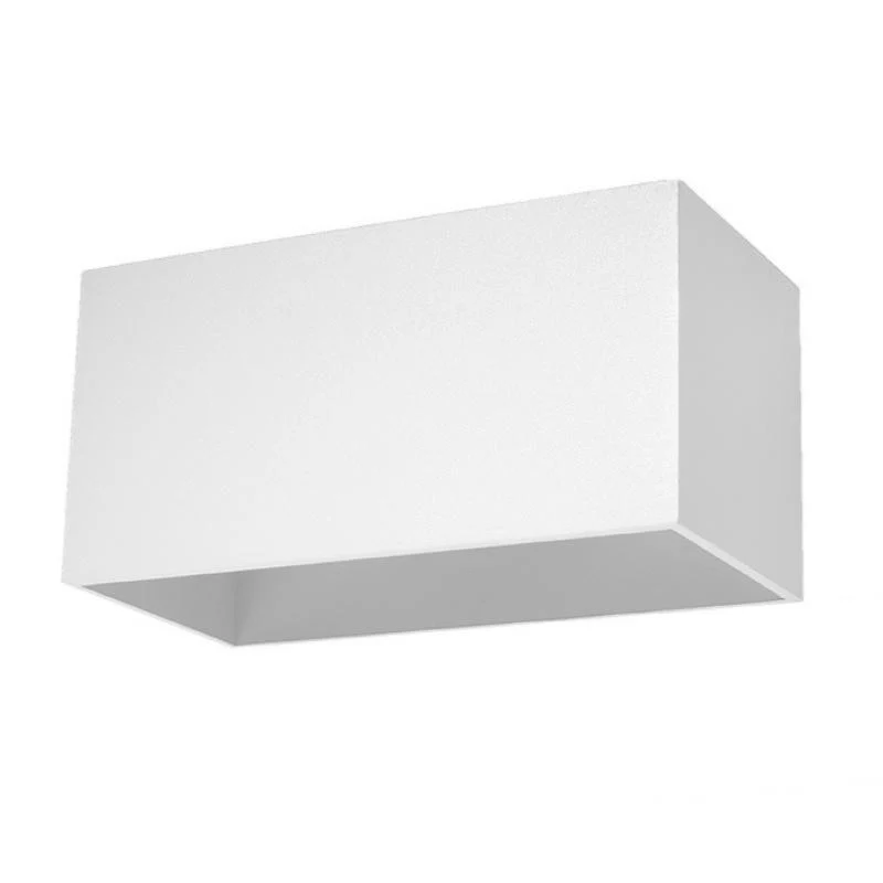 Applique Murale Rectangulaire Blanc pour 2 Ampoules G9