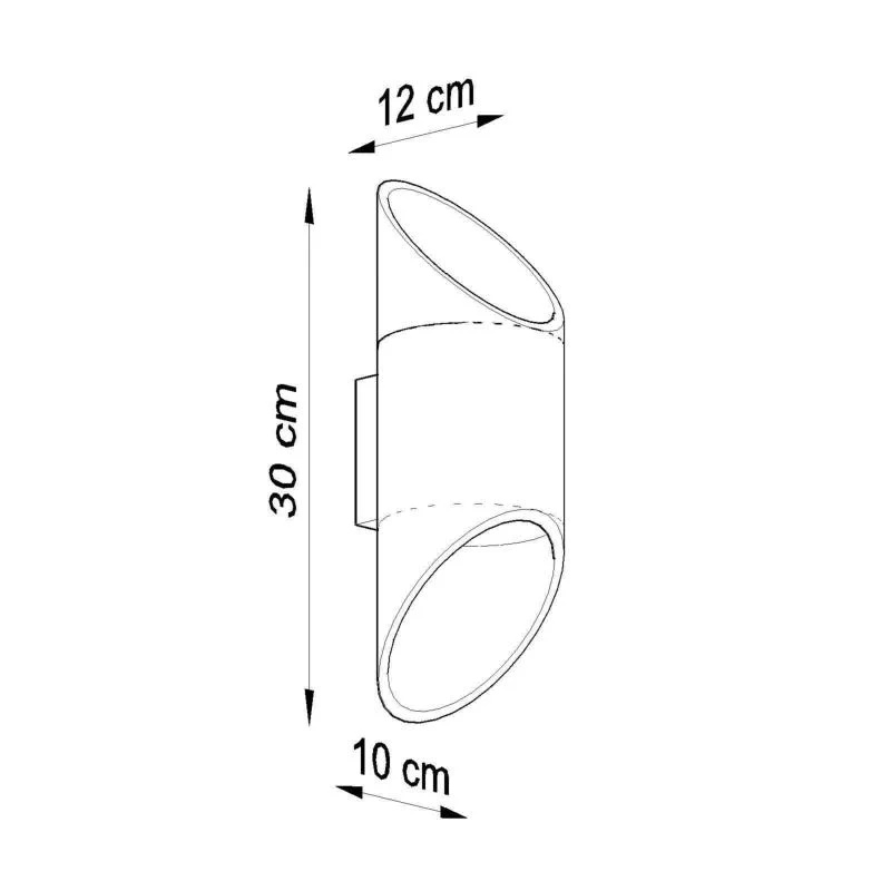 Applique Murale Tube Blanc pour Ampoule G9