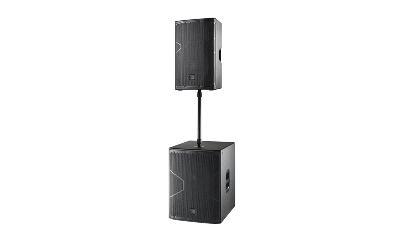 Das ALTEA-715A Cassa attiva 15" a 2 vie 750w, 132 db- in polipropilene - nera