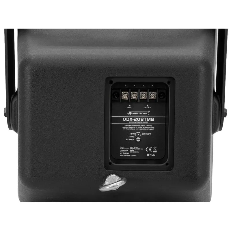 OMNITRONIC ODX-208TMB Diffusore da installazione 100V nero