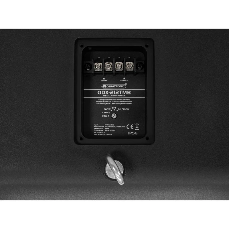 OMNITRONIC ODX-212TMB Diffusore da installazione 100V nero