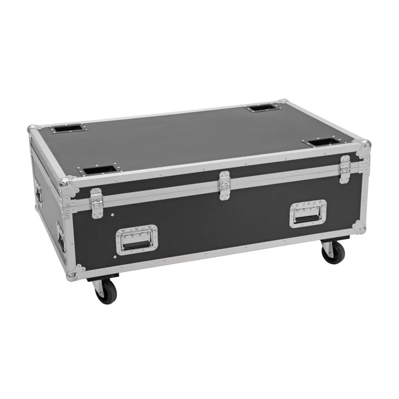ROADINGER Flightcase PRO 4x Led-Bar 8 Swing con ruote