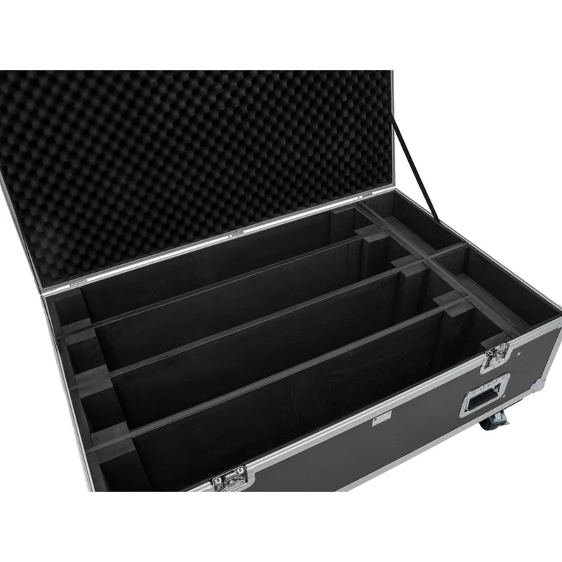 ROADINGER Flightcase PRO 4x Led-Bar 8 Swing con ruote