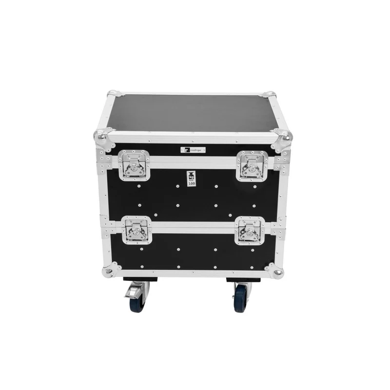 ROADINGER Flightcase 8x IP PIX Strobe RGB CW+WW con ruote