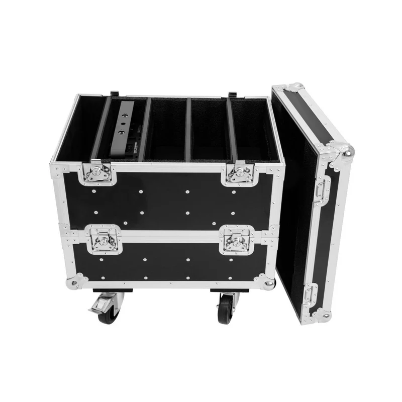 ROADINGER Flightcase 8x IP PIX Strobe RGB CW+WW con ruote