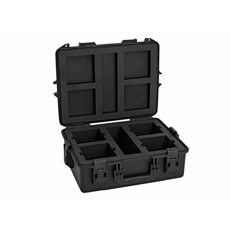 ROADINGER Case in Plastica per 4x AKKU UP-4 QCL Spot QuickDMX MK2