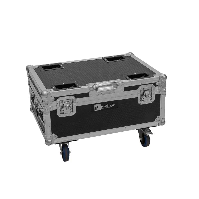 ROADINGER Flightcase 6x AKKU IP TL-3 QCL Trusslight CRMX con funzione di ricarica e ruote