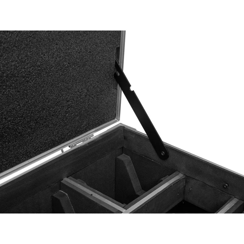 ROADINGER Flightcase 6x AKKU IP TL-3 QCL Trusslight CRMX con funzione di ricarica e ruote