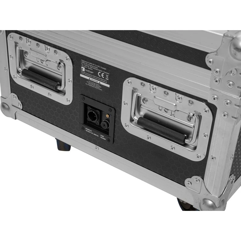 ROADINGER Flightcase 6x AKKU IP TL-3 QCL Trusslight CRMX con funzione di ricarica e ruote