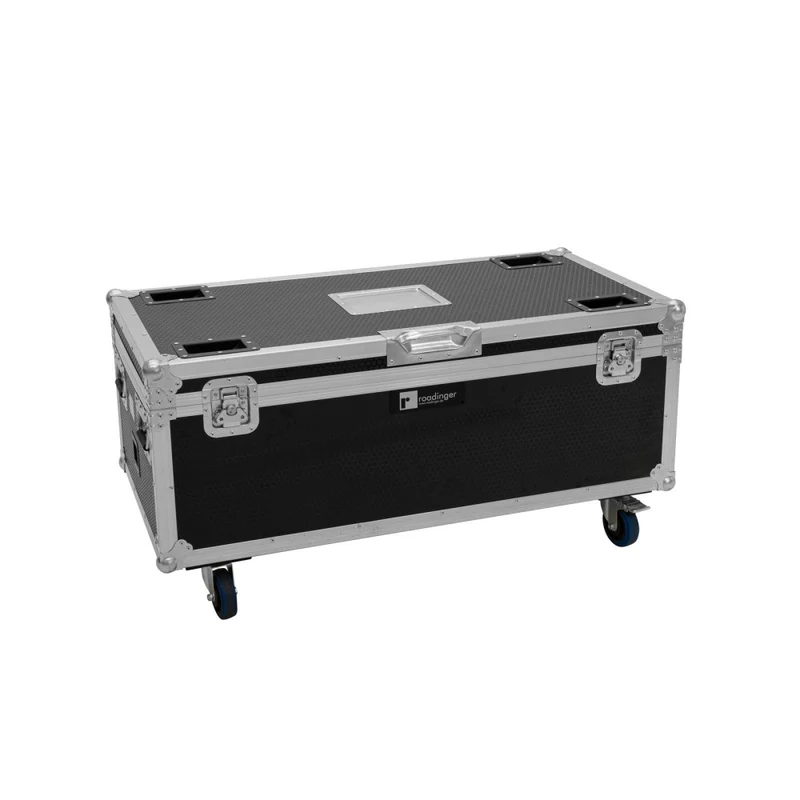 ROADINGER Flightcase 4x AKKU Multiflood IP 18x10W RGBW Wash CRMX con funzione di ricarica