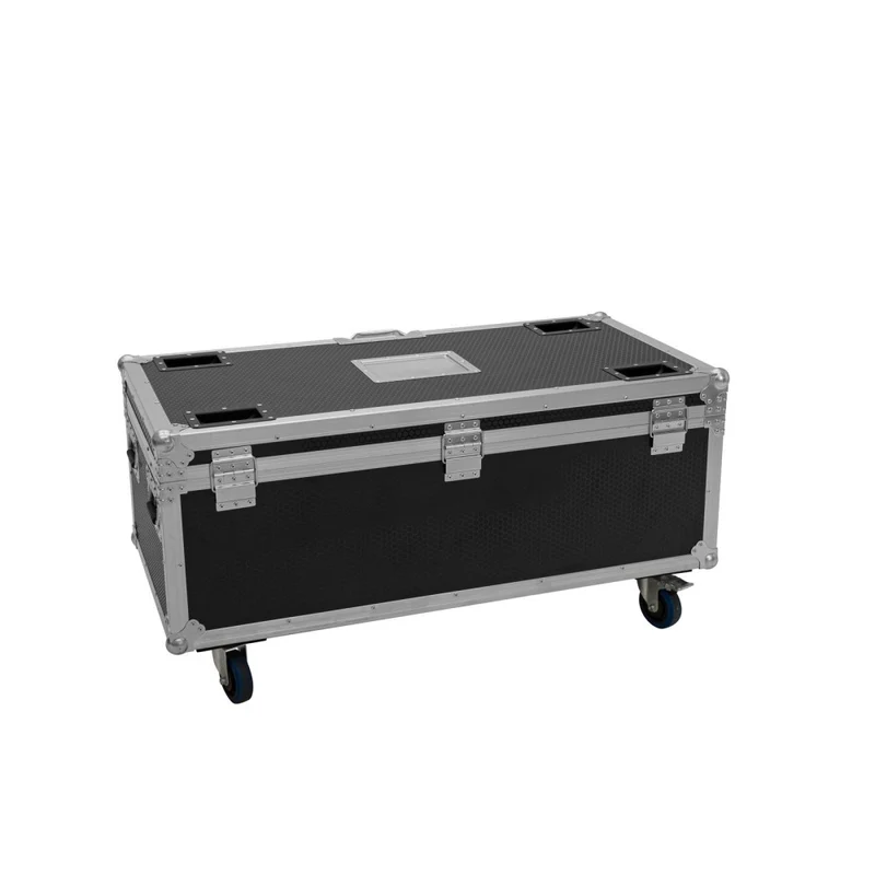 ROADINGER Flightcase 4x AKKU Multiflood IP 18x10W RGBW Wash CRMX con funzione di ricarica