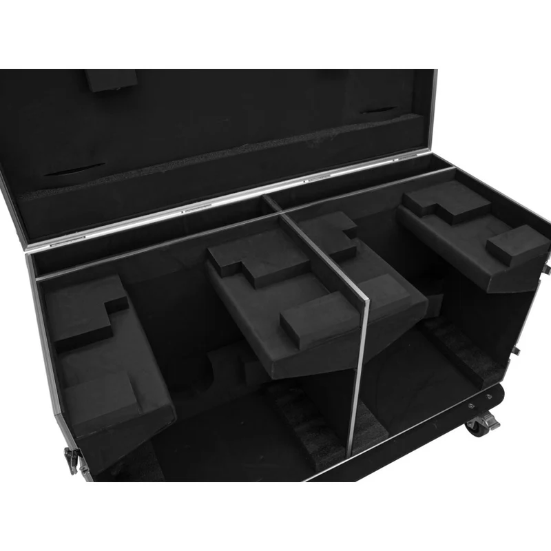 ROADINGER Flightcase 2x DMH-640 con ruote