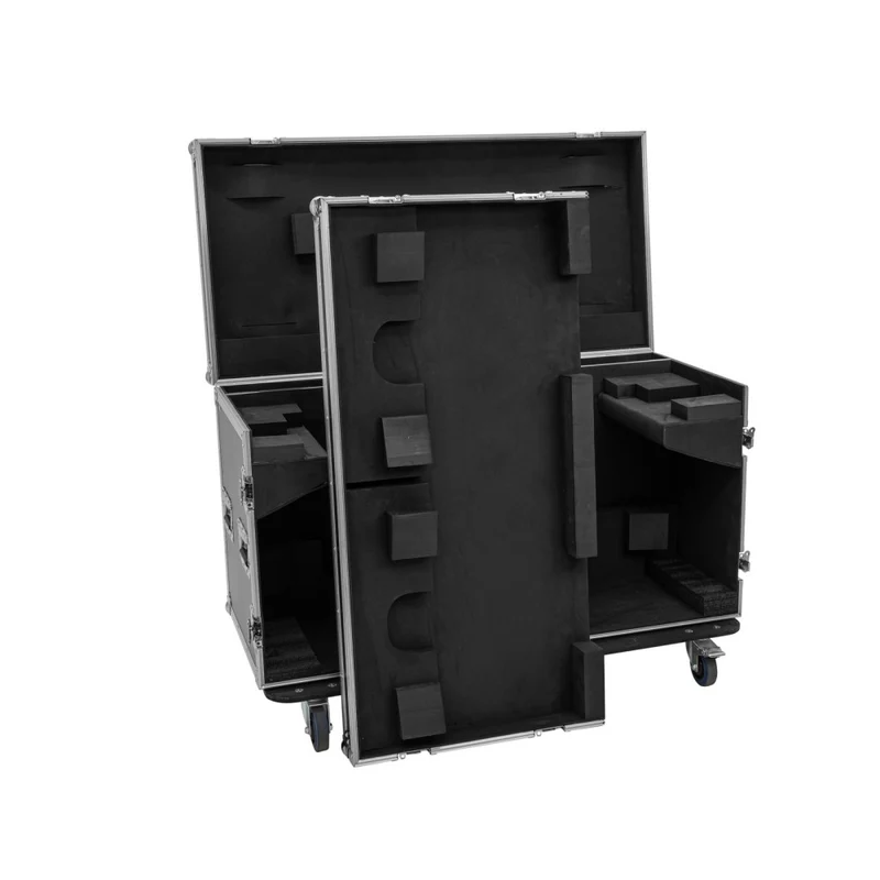 ROADINGER Flightcase 2x DMH-640 con ruote